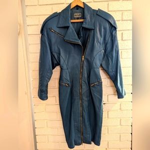Michael Hoban Vintage Leather Jacket Dress
